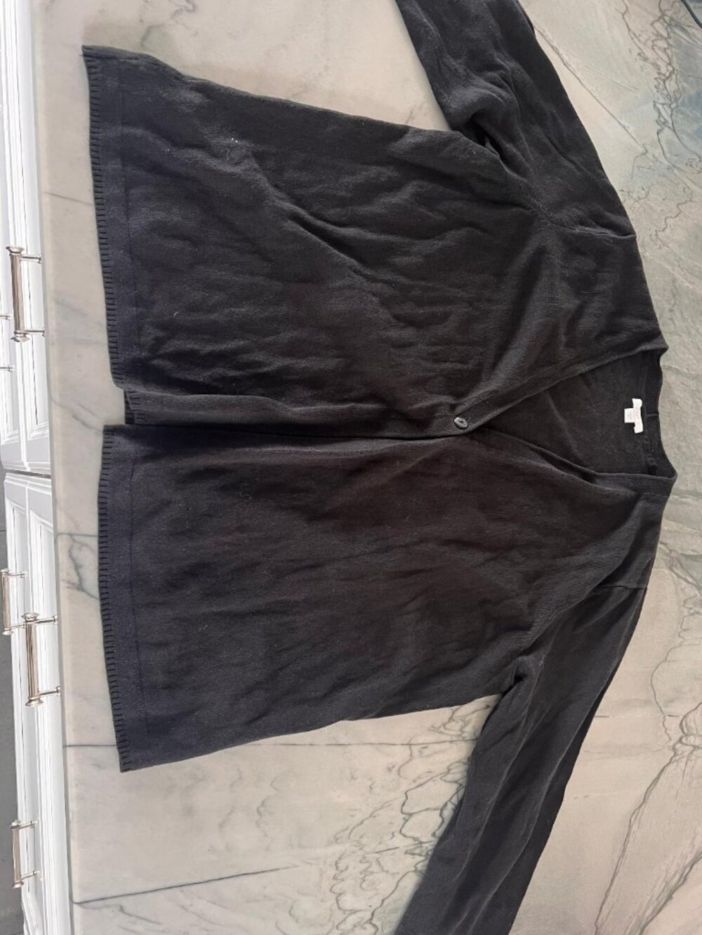 JJILL Black Cardigan 3/4 sleeves Size XL